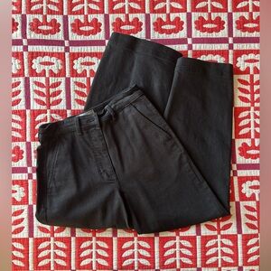 Everlane wide leg crop black size 4